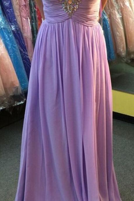 2017 Custom Made Charming Prom Dress,Spaghetti Strap Prom Dress,Beading Prom Dress,Chiffon Prom Dress,A-Line Evening Dress