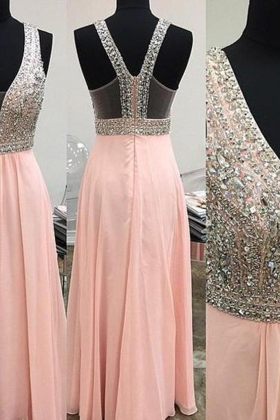 Fashion Prom Dress,Sequined Prom Dress,V-Neck Prom Dress,High Quality Prom Dress