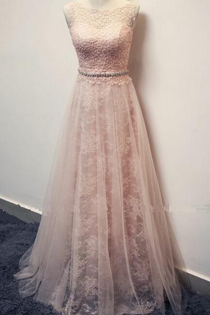 High Quality Prom Dress,a-line Prom Dress,lace Prom Dress,o-neck Prom Dress, Brief Prom Dress