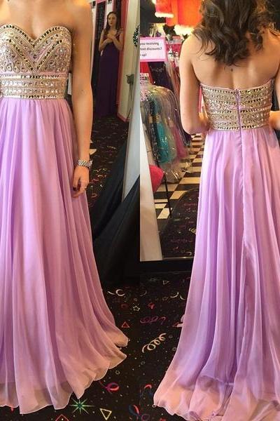 Sparkly Prom Dress,Sweetheart Prom Dresses,Long Evening Dress