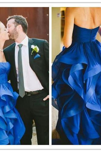 Royal Blue Charming Real Made Prom Dresses,Long Evening Dresses,Prom Dresses On Sale