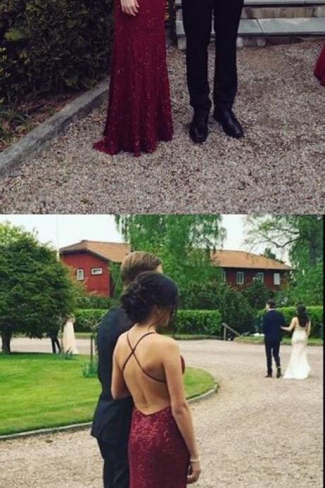 Backless Beading Real Made Prom Dresses,Long Evening Dresses,Prom Dresses On Sale