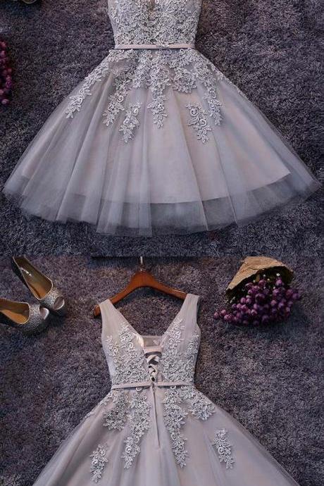 Short Prom Dress, V Neck Prom Dresses, Princess Homecoming Dress, Elegant Homecoming Dresses, Cocktail Dresses