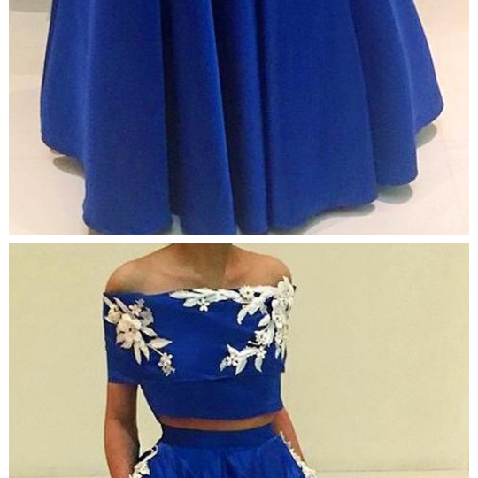 royal blue off shoulder top