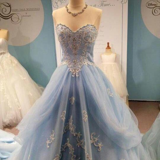 Quinceanera Dresses Light Blue Prom Dress Ball Gown Prom Dress Disney ...