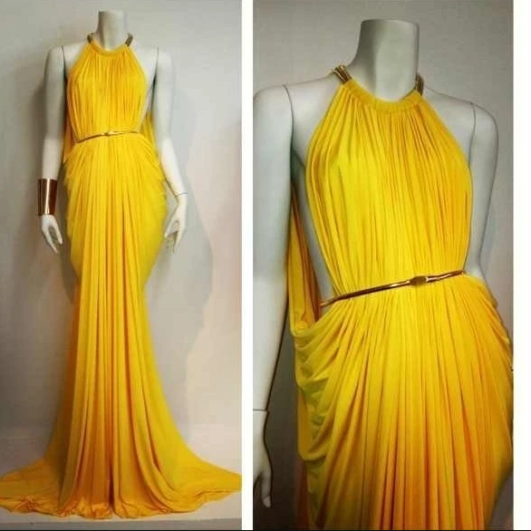 Yellow Long Prom Dress , UnIque Prom Dress,PL3030 on Luulla