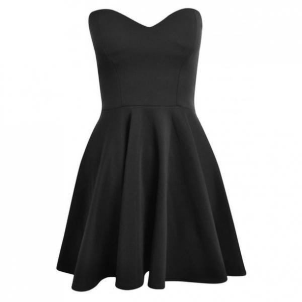 Little Black Dress Featuring Sweetheart Neckline And A-line Silhouette ...