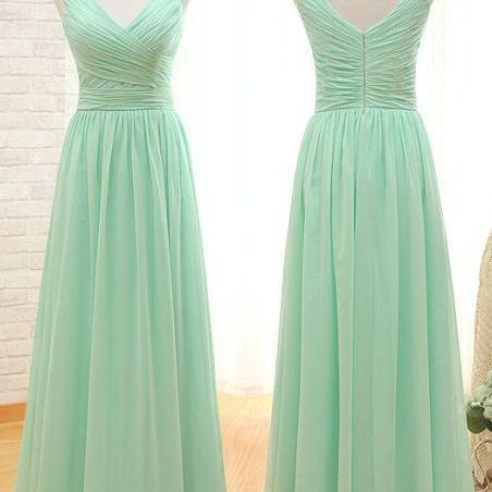2017 Custom Charming Chiffon Prom Dress,sleeveless Evening Dress,simple ...