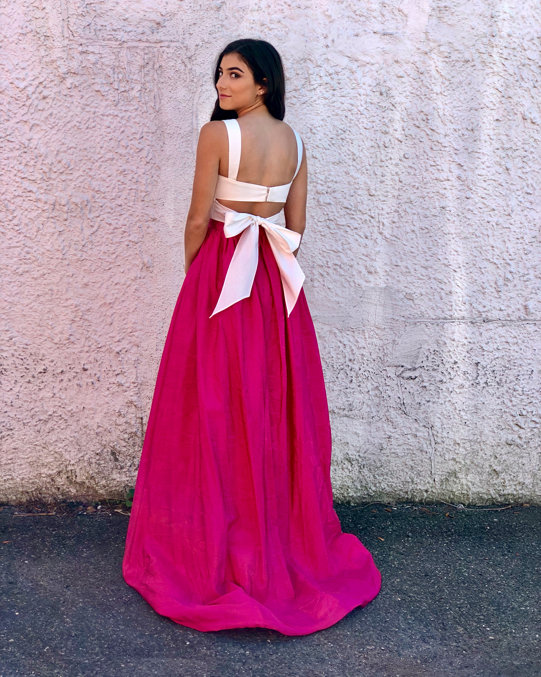 two piece formal gown