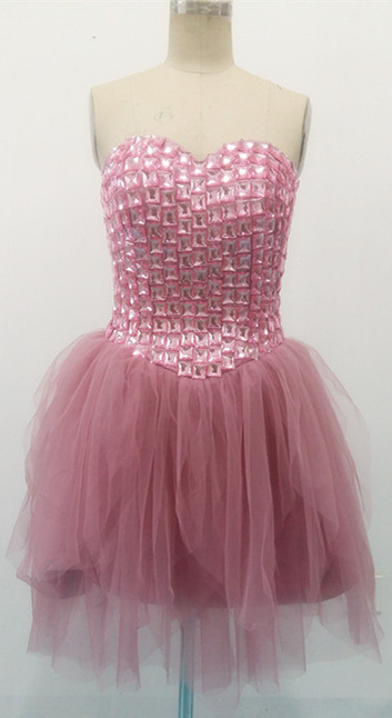 Charming Homecoming Dress Sweetheart Pleated Short Prom Dress Birthday Party Dress Cocktail Dress    D4239