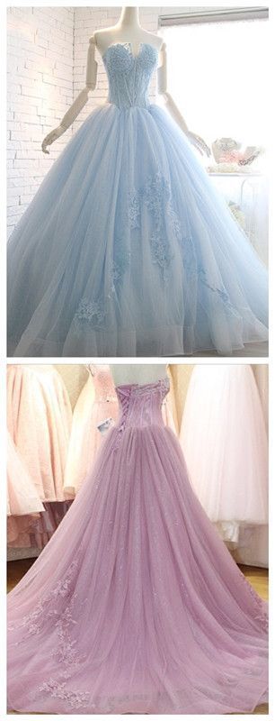 Cheap Ball Gown Sweetheart Beading Lace Court Train Quinceanera Dress ...