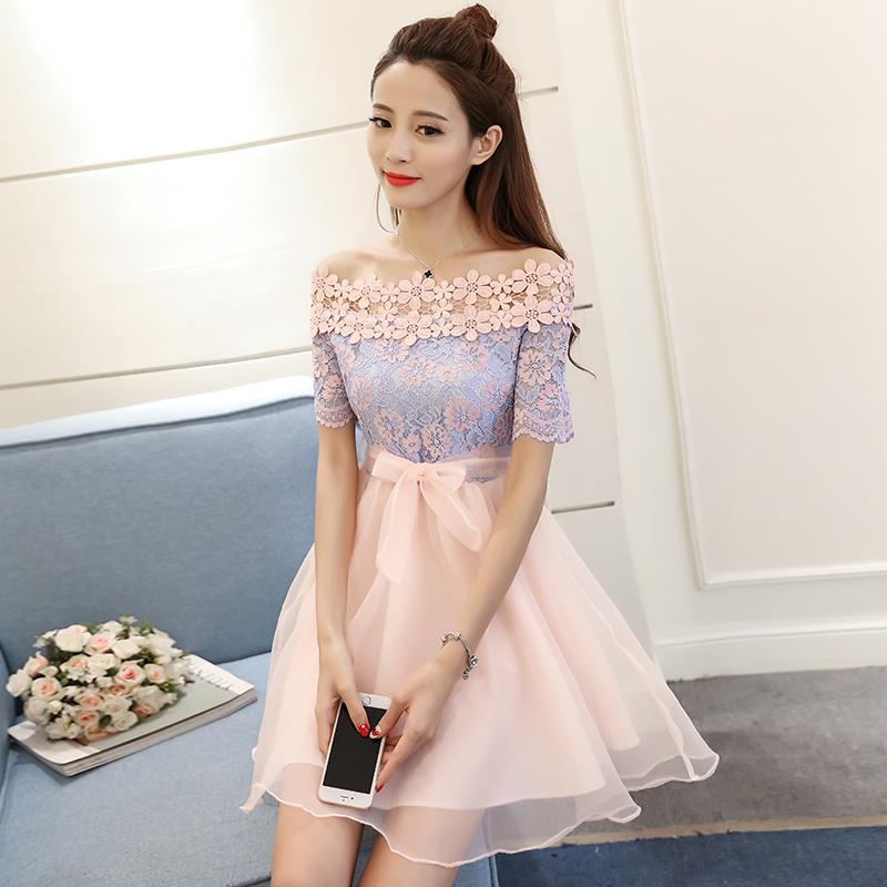 Stylish Lace Tulle Short Dress, Summer Dress,PL4359 on Luulla