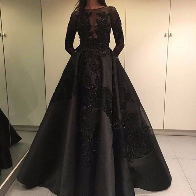 Prom Dress,Sexy Elegant Prom Dresses, New Arrival Long Sleeve Evening ...